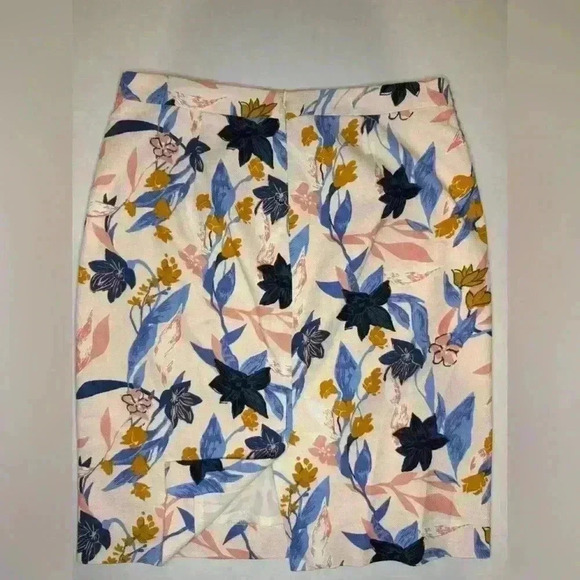 J.Crew woman’s A-line skirt floral size 6 100% cotton - Picture 3 of 7